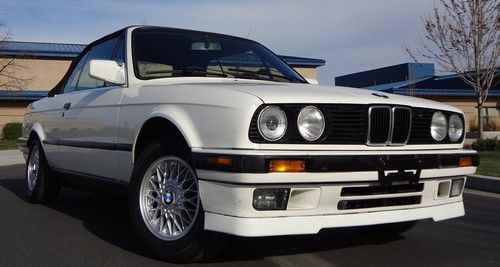 Original california 1992 bmw 325i convertible, alpine white, e30. must see.