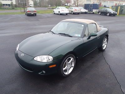 2003 mazda mx5 mx-5 miata ls leather stick manual 6spd 6speed new tires oneowner