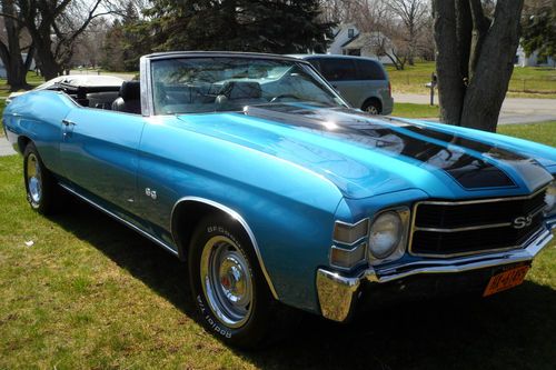 71 chevrolet chevelle "ss" convertible no reserve auction