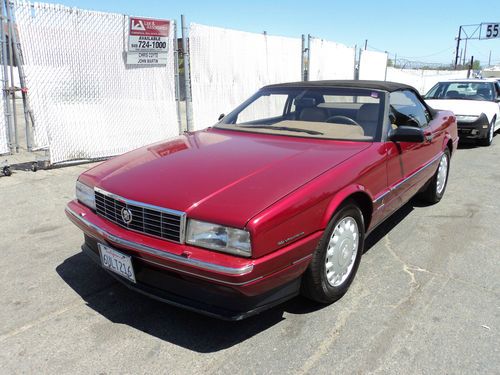 1993 cadillac allante base convertible 2-door 4.6l, no reserve