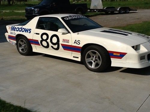 1989 1le iroc z28 8k original miles factory built race car scca imsa