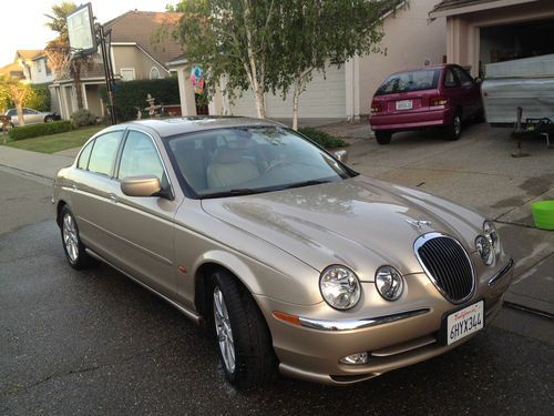 2000 jaguar s-type sedan 4-door 3.0l v6 gold tan