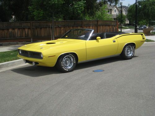 1970 `cuda original ca convertible galen govier visual docs buildsheet