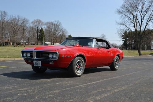 Rare 1967 firebird h.o. convertible. frame-off restoration