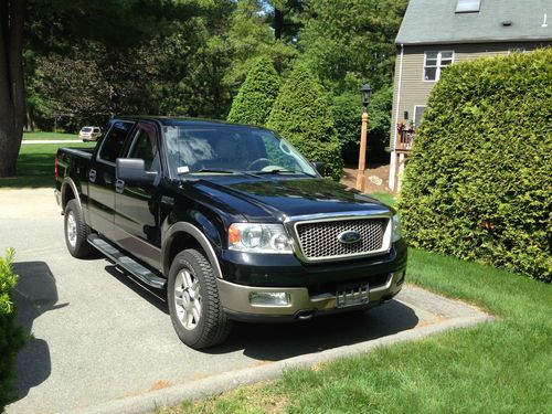 2004 ford f-150 crew cab lariat black on tan loaded to the max!!! no reserve