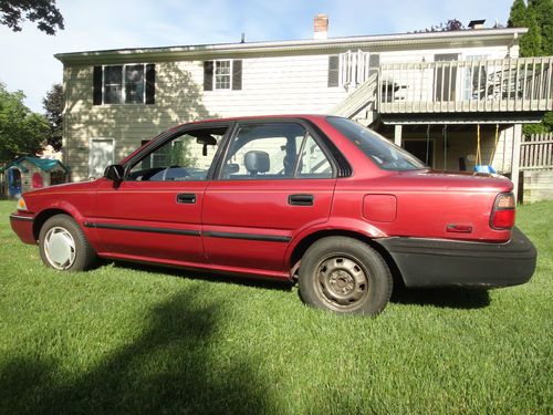 1992 toyota corolla dx    no reserve