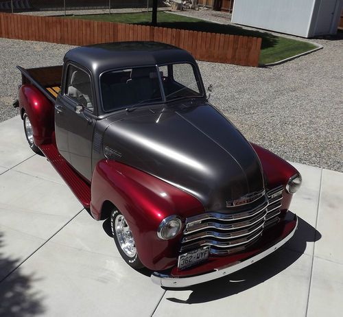1950 chevrolet 3100 1/2 ton 5 window shortbox pickup gm 383 stroker automatic