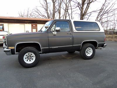 89 chevy chevrolet k5 blazer 4wd 4x4 truck plow ready 5.7 v8 no reserve nr