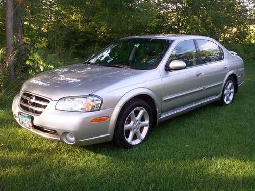 2003 nissan maxima se, 6mt, 3.5l v6, silver, black leather