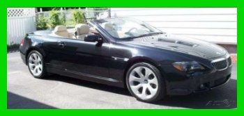 2006 bmw 650i 4.8l v8 32v rwd convertible leather cd navigation keyless start