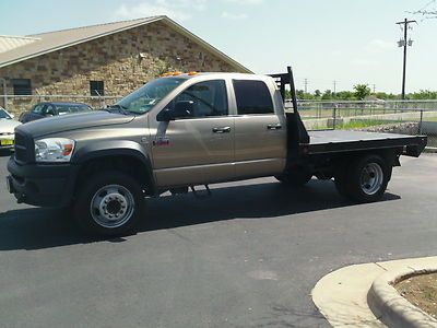 4500 flatbed quadcab 6.7l turbo diesel dually a/c cd automatic transmission