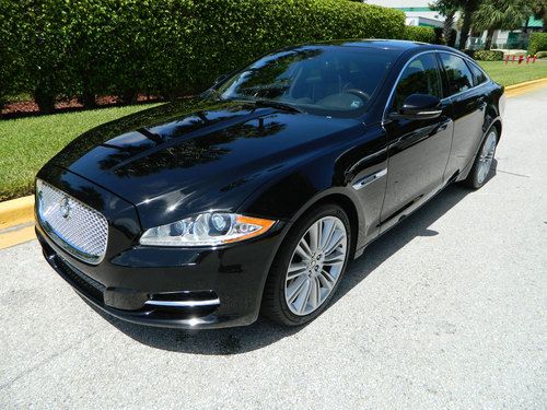2011 jaguar xj supercharged black platinum service included navi a/c seats wow