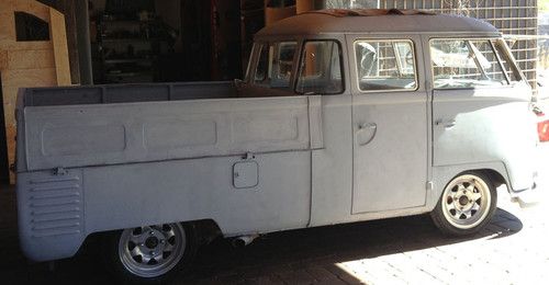 1962 Vw Double cab truck bus Type 2 type 4 aircooled engine custom 21 23 glass, image 9