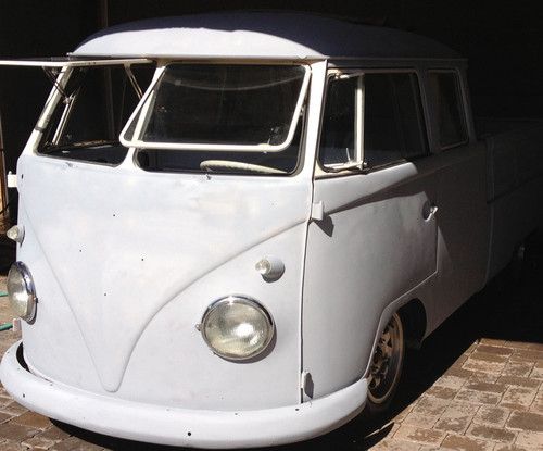 1962 Vw Double cab truck bus Type 2 type 4 aircooled engine custom 21 23 glass, image 10