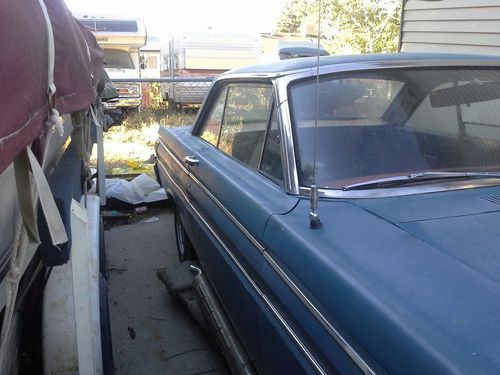 64 coupe ht blue with thursh side pipes , 302 v8 needs wiring harness