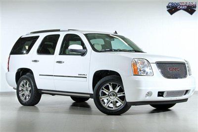 10 denali awd dvd video 20" chrome wheels leather moonroof 6.2l v8 50k 3rd row