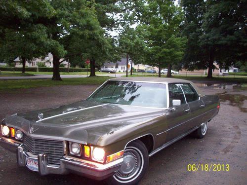 1972 cadillac deville 4 door hardtop original 472 engine