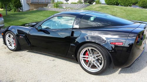 Black z06 corvette chevrolet