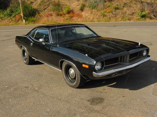 74 cuda survivor driver numbers matching tx9 black on black plymouth