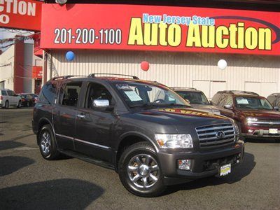 2007 infiniti qx56 awd navigation sunroof dvd carfax certified w/service redords