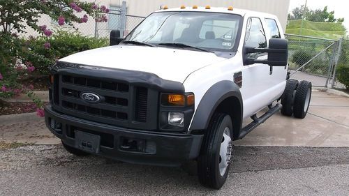 2008 ford f450 sd xl auto diesel 6.4l cab and chassis crew cab dually 2wd