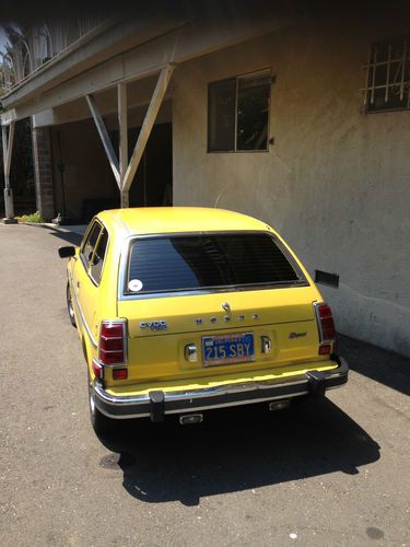 1977 yellow civic cvcc