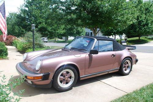 1987 porsche 911 carrera convertible 2-door 3.2l