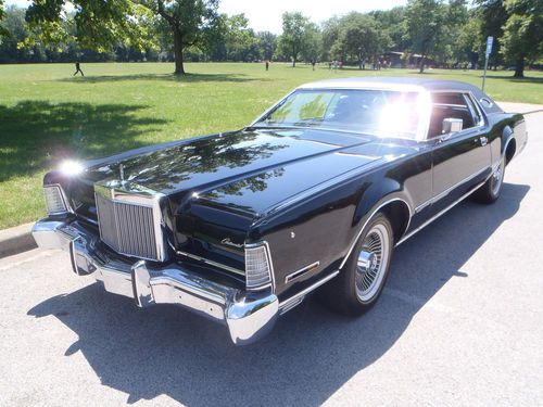 Rare triple black 1973 lincoln continental mark iv with original paint 57k miles