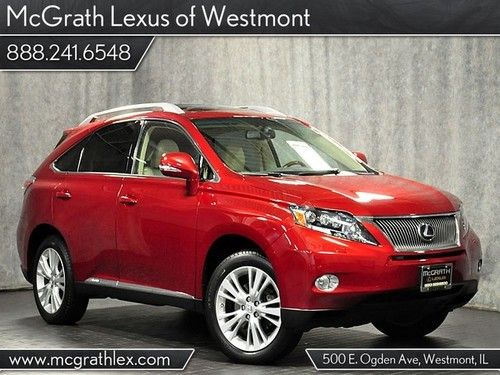 2010 rx450h hybrid awd premium navigation 19' wheels lexus certified