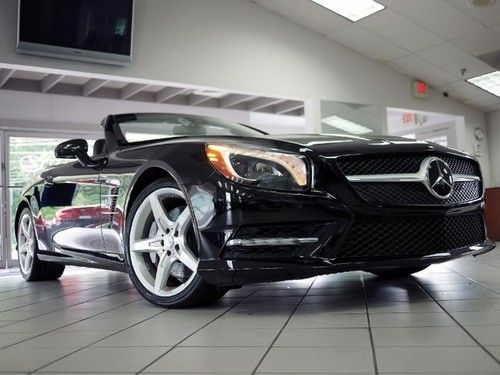 Msrp $120k sl550 p1 driver assistance sl wheel pkg magic sky control black !