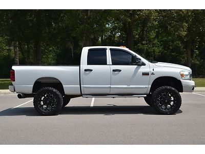 2008 dodge ram 2500 4x4 quad cab diesel lifted with rims 6.7l clean carfax