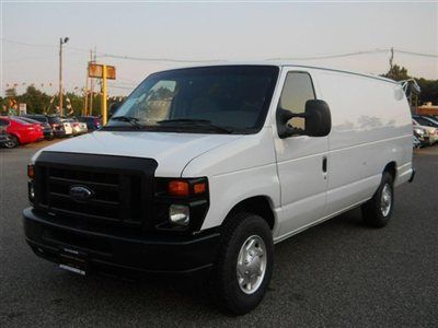 Powerstroke turbo diesel extended van 1owner runs amazing carfax certified!