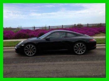 991 2012 porsche 911 carrera 3.4l h6 24v coupe premium black satellite leather