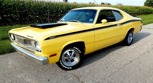1972 duster plymouth duster 340 h-code car