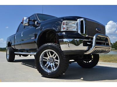 2006 ford f-250 crew cab lariat fx4 diesel lift 20" wheels