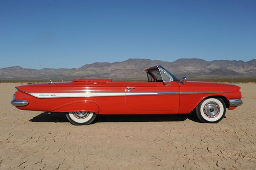 1961 chevrolet impala convertible 348 v8, ac , tri power car 96k miles - nice !