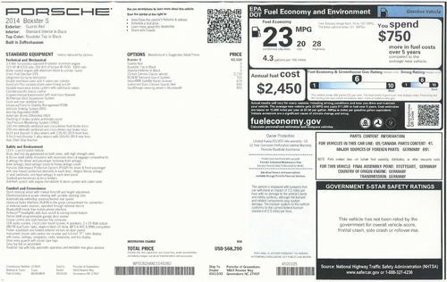 2014 PORSCHE BOXSTER S, US $62,900.00, image 19