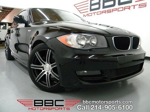 Bmw 128i black/black with black sport wheels and clean carfax!