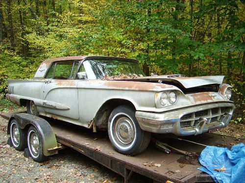 1960 ford thunderbird hardtop 2-door 352 engine 61196 original miles