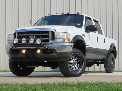 02 f250 xlt (7.3) power-stroke swb 4x4 lift wheels exhaust flares shocks tx !!!!