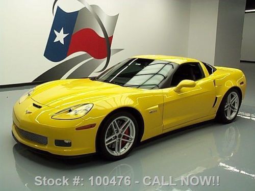 2007 chevy corvette z06 505 hp 6-spd htd leather hud 9k texas direct auto