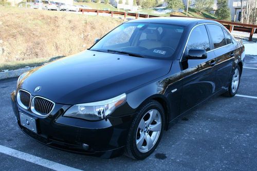 2007 bmw 525i, auto, 78k, black, excellent condition