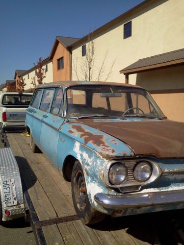 Corvair wagon lakewood 700 California black plates Barn find project NO RESERVE, image 2