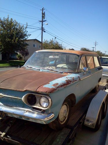 Corvair wagon lakewood 700 California black plates Barn find project NO RESERVE, image 4