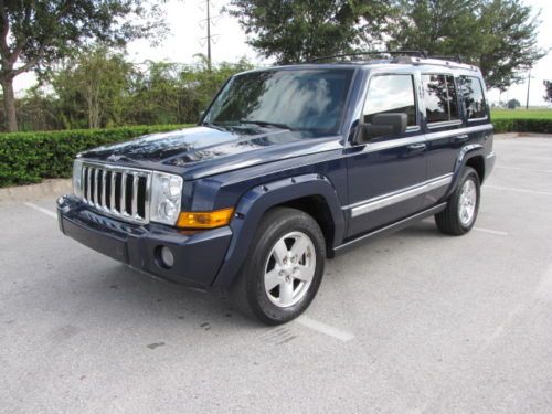 2006 jeep commander limited, no reserve, 3rd row, leather, sunroof, florida car