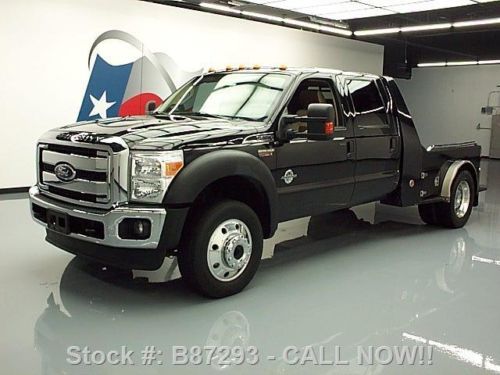 2011 ford f550 lariat 4x4 diesel western hauler nav 43k texas direct auto