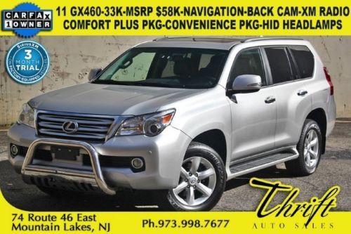 11 gx460-33k-navigation-back cam-xm radio-comfort plus pkg-convenience pkg