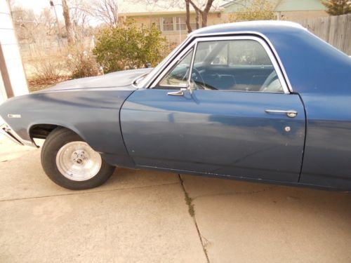 1969 chevy el camino 350 v8 powerglide pw blue $6900 for sale