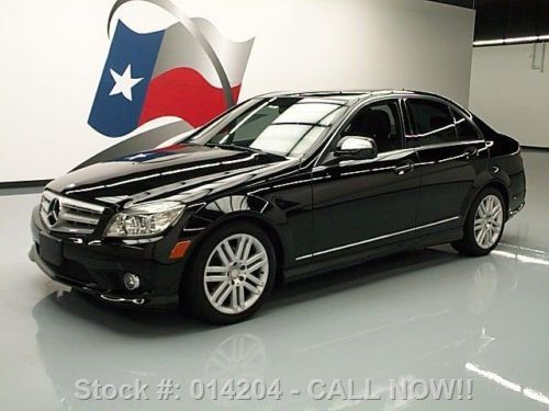 2008 mercedes-benz c300 sport v6 sunroof blk on blk 59k texas direct auto