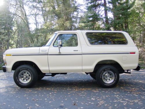 One owner 1979 ford bronco custom california truck 4x4 351 4 speed all original!